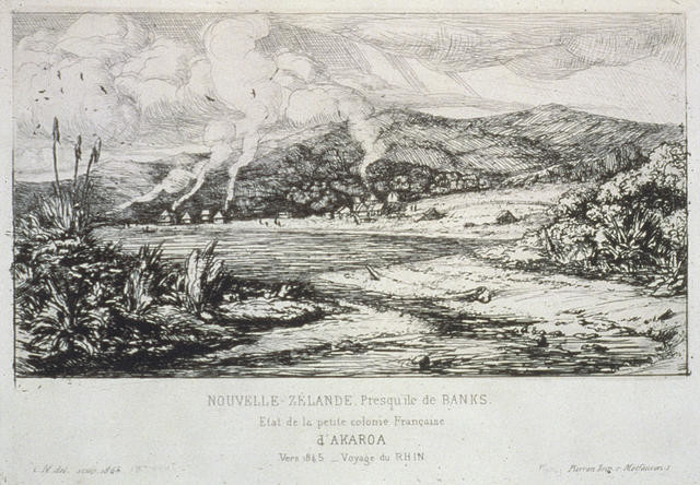 Nouvelle-Zélande, Presqu’ile de Banks. Etat de la petite colonie Française d’Akaroa 1845