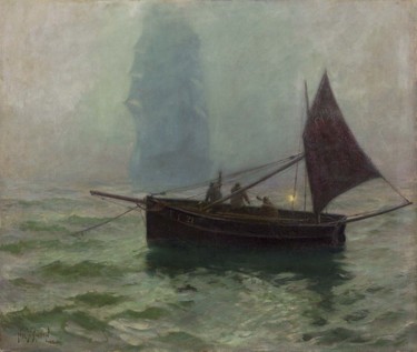 Hely Smith The Fog Horn 1896. Oil on canvas. Collection of Christchurch Art Gallery Te Puna o Waiwhetū, presented by the Canterbury Society of Arts 1932