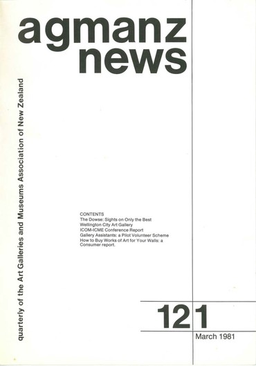 AGMANZ News Volume 12 Number 1 March 1981