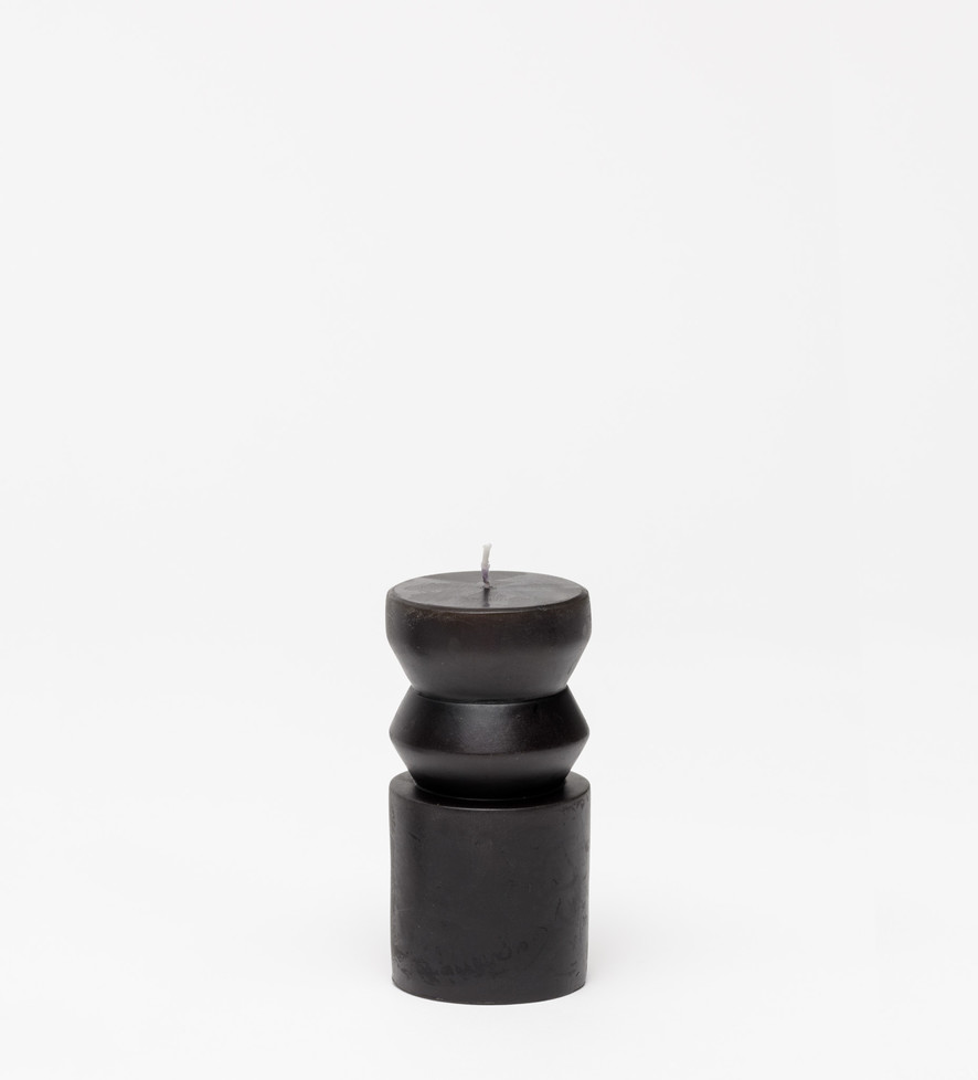 Totem Candle – Unscented, Black (Small)