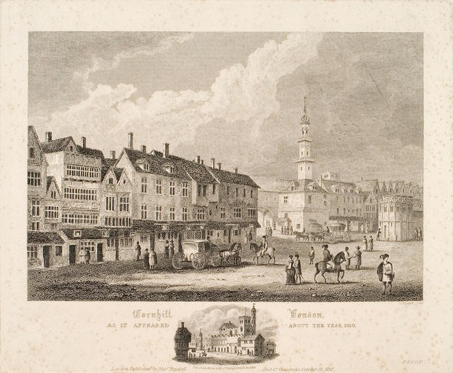 Cornhill, London, As It Appeared About The Year 1630