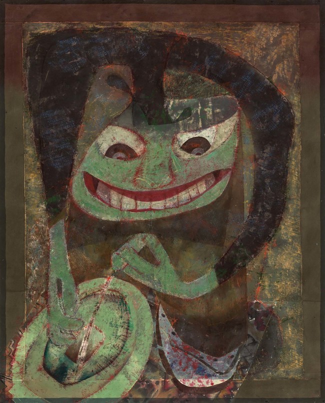 Philip Trusttum Peeing 1988–2001. Acrylic on canvas. Collection of Christchurch Art Gallery Te Puna o Waiwhetū, presented by the artist 2009