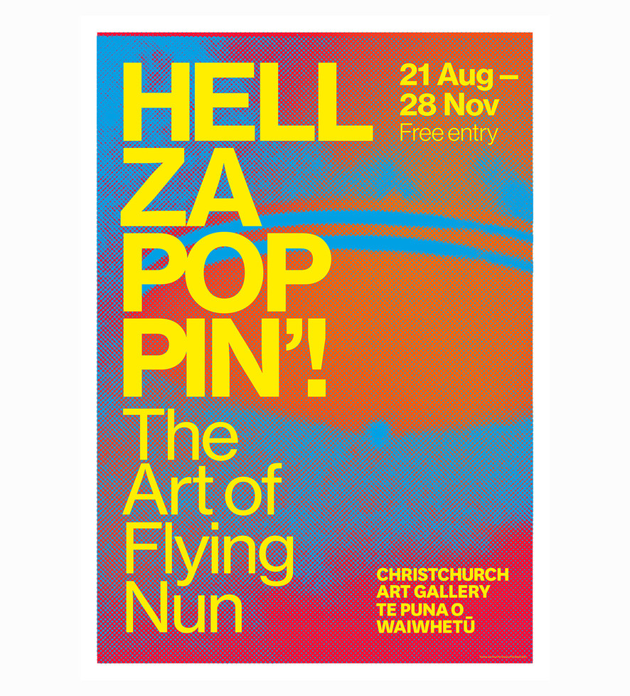 Hellzapoppin'! GIG Poster -  Flying Saucer (Orange/Blue)