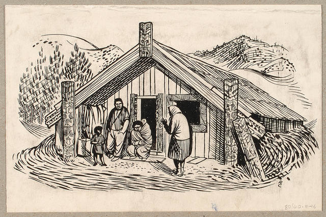Wharepuni (Sleeping House)