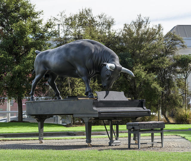 On the Gallery forecourt, October 2016