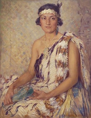 Elizabeth Kelly Toi Toi Hinetauhara (Rima Faith Fraer) c.1934. Oil on canvas. Collection of Christchurch Art Gallery Te Puna o Waiwhetū, purchased 1995