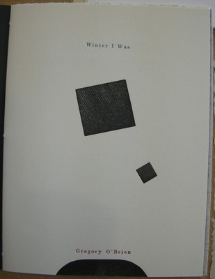 Gregory O'Brien Winter I Was Fernbank Studio, 2000