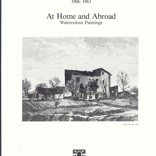 Front cover of the Angus Gray - At Home and Abroad exhibition catalogue