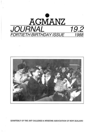 AGMANZ Journal Volume 19 Number 2 Fortieth Birthday Issue 1988