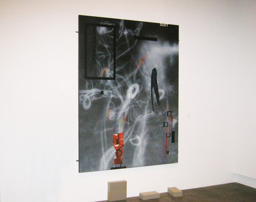 Shane Cotton Dust, Smoke and Rainbows (2013) acrylic on linen, gifted by the artist, 2013. measures 2200x1800mm.