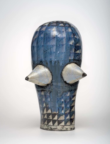 Julia Morison Headcase, 43 2015. Glazed stoneware. Courtesy of the artist