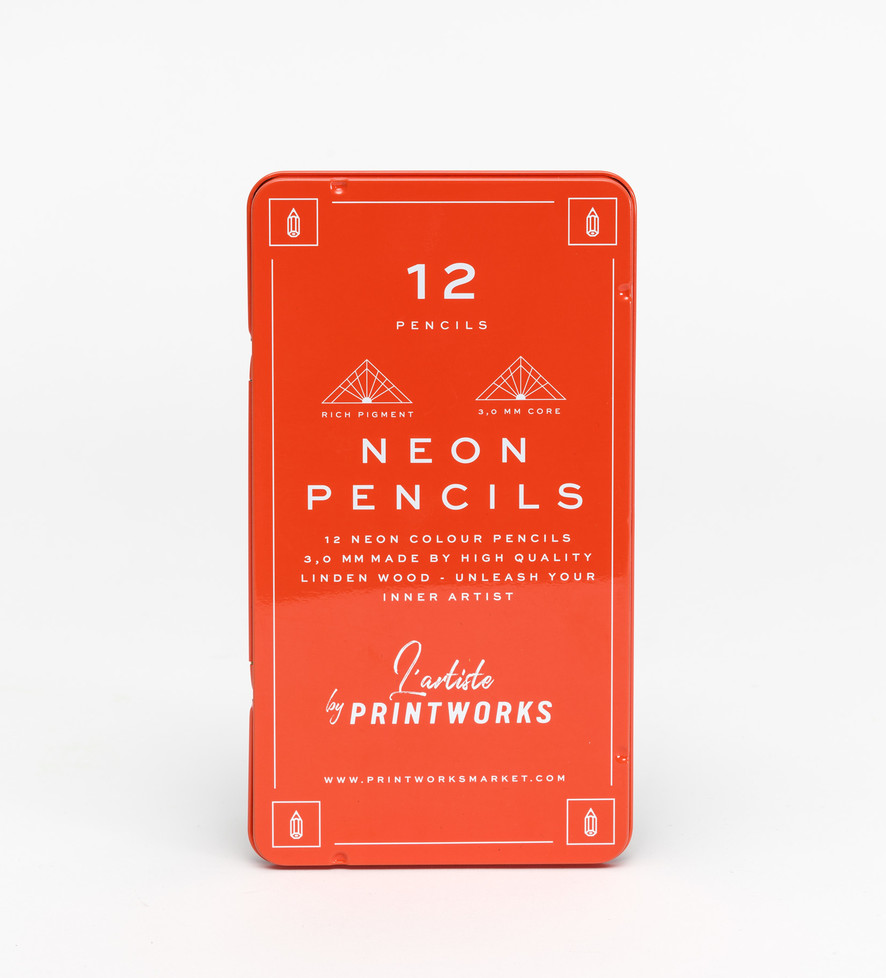 Neon Colour Pencils - set of 12