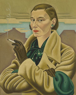 Rita Angus Self-portrait 1936–7. Oil paint on canvas. Collection of Dunedin Public Art Gallery, purchased 1980. Reproduced courtesy of the Rita Angus Estate