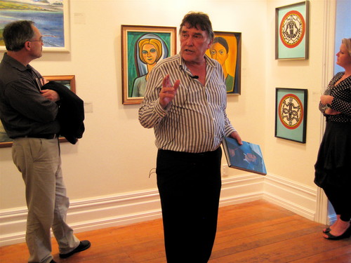 Peter Simpson talking about Leo Bensemann's paintings at W.T.MacAlister Gallery