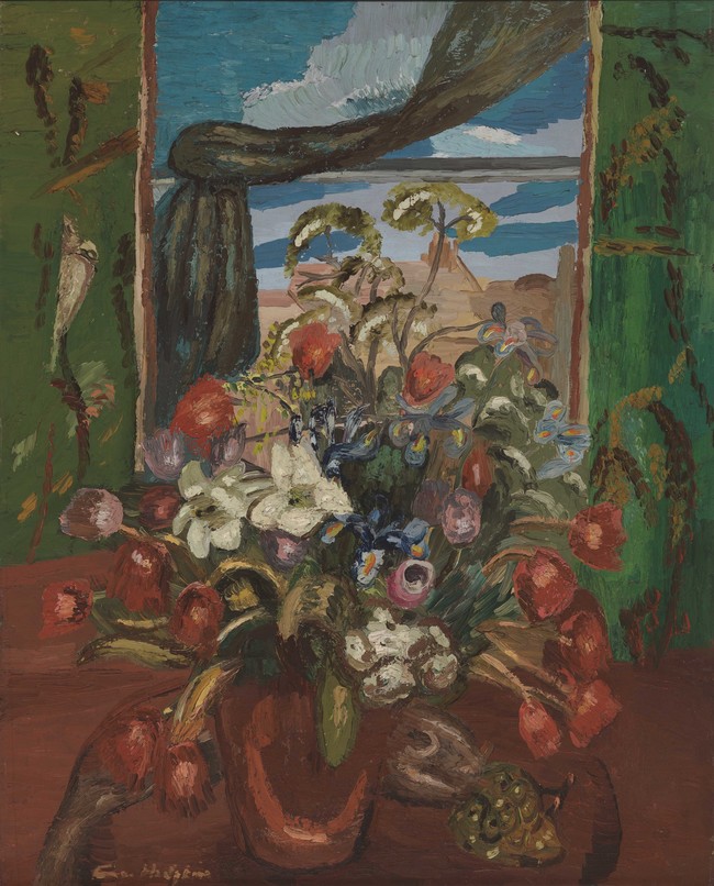 Frances Hodgkins Flowers in a Vase c. 1929. Oil on canvas. Government Art Collection, purchased from the Mayor Gallery, 1958