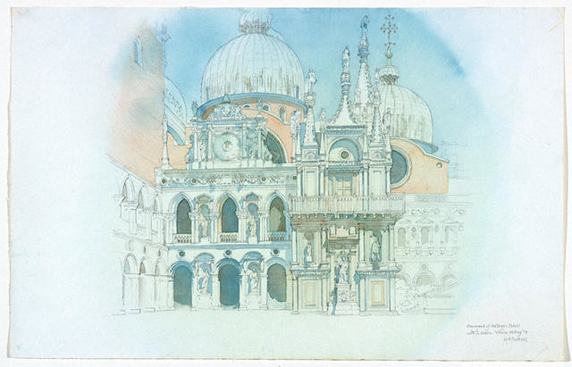 Courtyard of the Doge’s Palace with S. Marco, Venice, 16 May 1974
