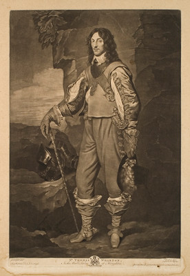 Valentine Green Sir Thomas Wharton (In The Marble Parlour At Houghton) Mezzotint engraving. Collection of Christchurch Art Gallery Te Puna o Waiwhetū, Sir Joseph Kinsey bequest
