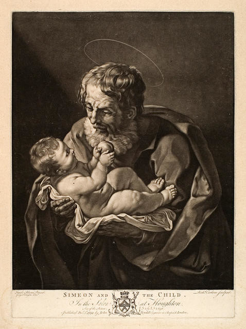 Simeon and the Child (In The Salon At Houghton)
