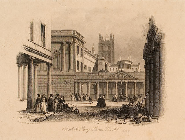Baths & Pump Room. Bath, May 4, 1841.