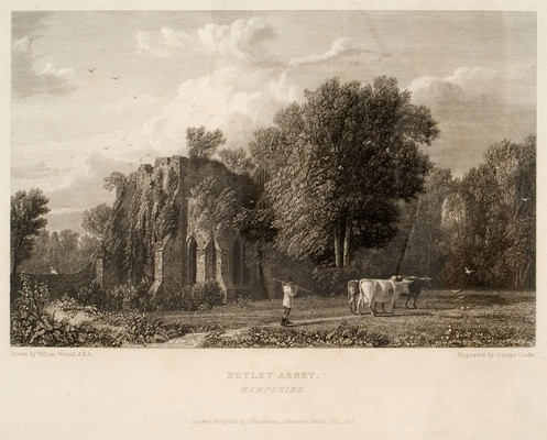 George Cooke Netley Abbey, Hampshire. Engraving. Collection of Christchurch Art Gallery Te Puna o Waiwhetū, Sir Joseph Kinsey bequest