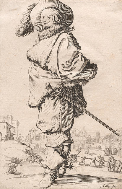 Le Gentilhomme au Plastron de Fourrure (The Gentleman with a Fur Shirtfront), from La Noblesse de Lorraine (The Nobility of Lorraine)