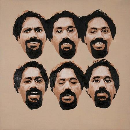 Jon Jeet Me Myself and I, a Commodified Mokomokai 2013. University of Canterbury Art Collection. Reproduced with permission