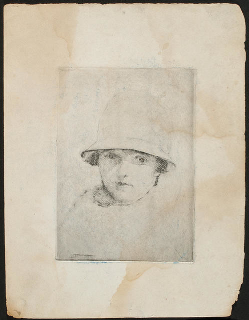 Untitled [Portrait of a woman in a cloche hat]
