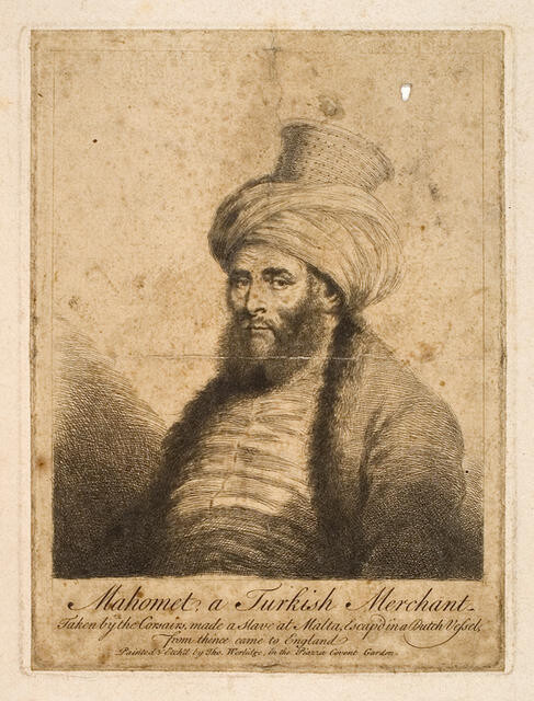 Mahomet, a Turkish Merchant, taken by the Corsairs, made a Slave at Malta, Escaped in a Dutch Vessel, from thence came to England