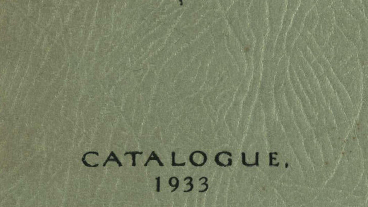 CSA catalogue 1933