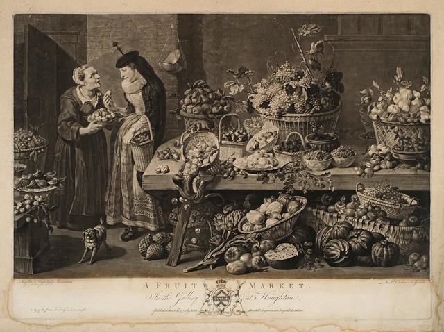 A Fruit Market (In The Gallery At Houghton)