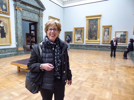 In the National Gallery, London, 2015. Photo: Jenny May