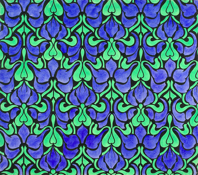 Repeating floral design