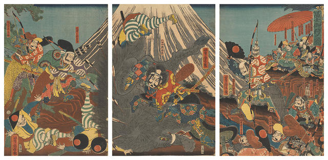 Yoritomo's Hunting Party on the Plain of Mount Fuji