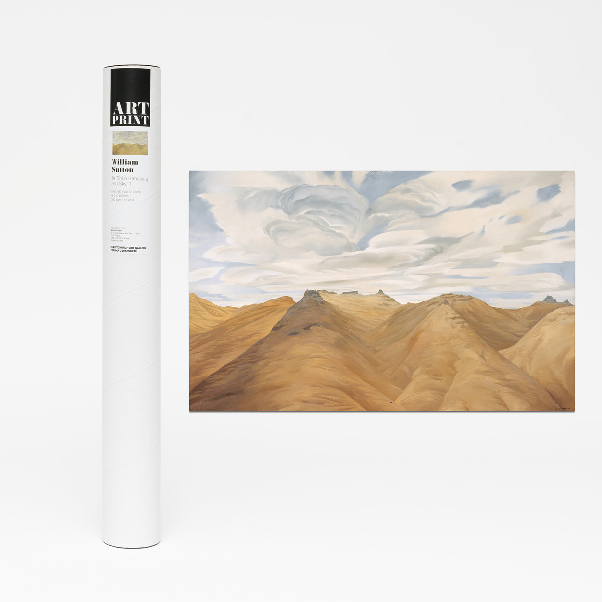 Bill Sutton Te Tihi o Kahukura and Sky, 1 Poster Print