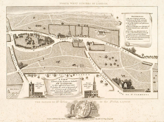 Northwest Suburbs Of London. The Parish Of St Giles In The Fields London