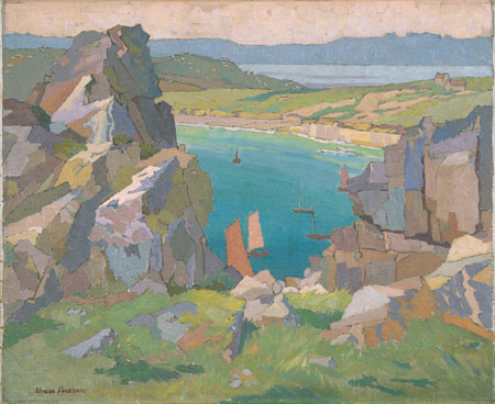 Rhona Haszard The Sea And The Bay 1927. Oil on canvas. Collection of Christchurch Art Gallery Te Puna o Waiwhetū, presented by the Canterbury Society of Arts 1932
