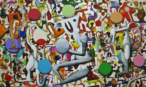 Mark Braunias Encyclo Dimensional, installed at Jonathan Smart Gallery, 2015 (detail).