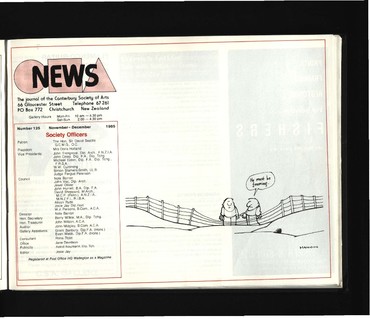 Canterbury Society of Arts News, number 125, November/December 1985