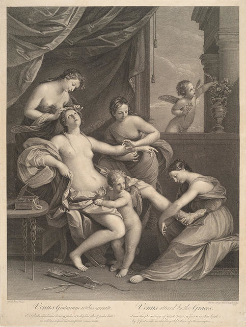 Venus Gratiarum Artibus Exornata E Tabula Guidonis Reni 9 Pedes Et 6 Digits Alta & Pedes Lata In Aedibus Regus Kensington conservata