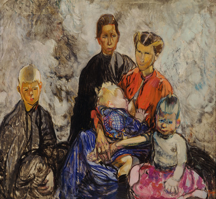 Frances Hodgkins Belgian Refugees 1916. Oil on canvas. Collection of Christchurch Art Gallery Te Puna o Waiwhetū, purchased with the assistance of the National Art Collections Fund, London 1980