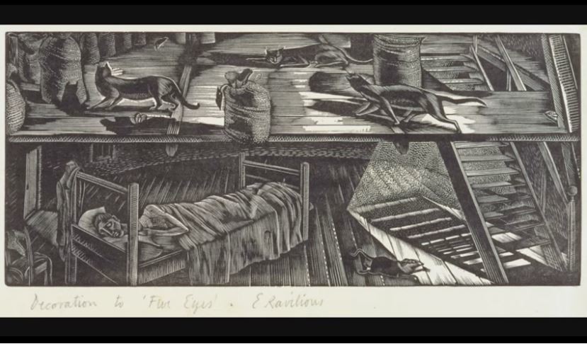 Eric Ravilious - Decoration to Five Eyes