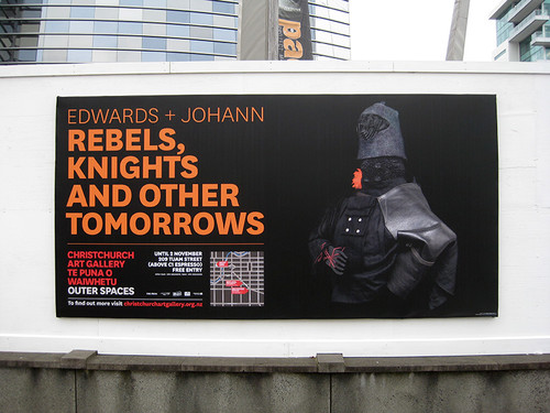 Christchurch Art Gallery billboard.