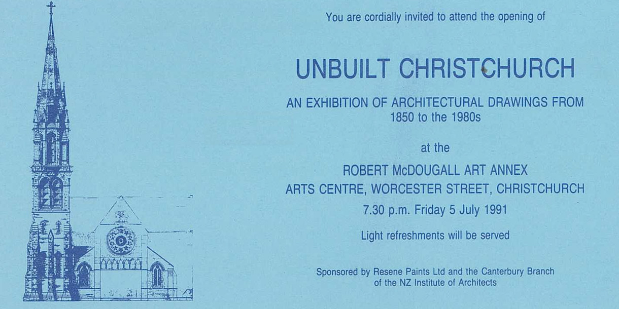 <p>Unbuilt Christchurch</p>