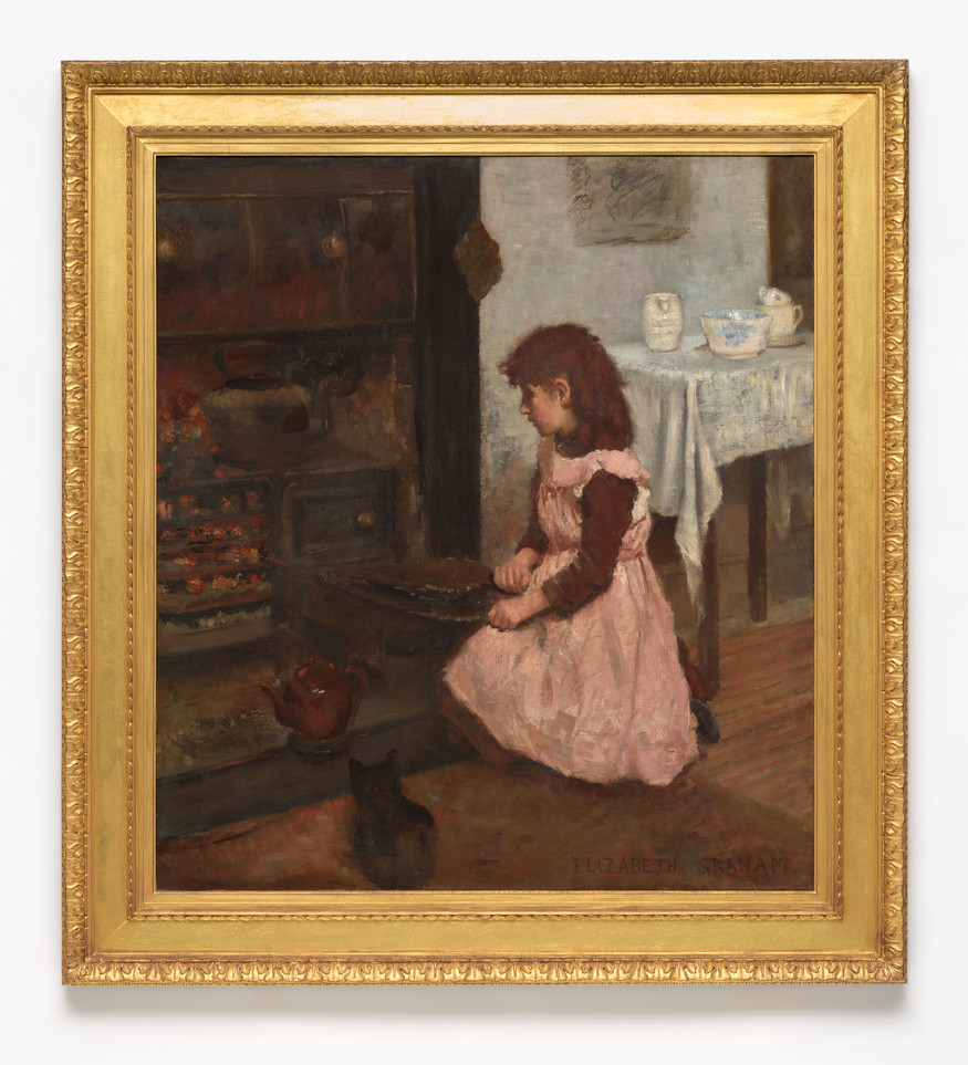 Elizabeth Graham Chalmers Father’s Tea (detail) 1891. Oil on canvas. Collection of Christchurch Art Gallery Te Puna o Waiwhetū, gift of Caroline Cameron, granddaughter of the artist, 2020