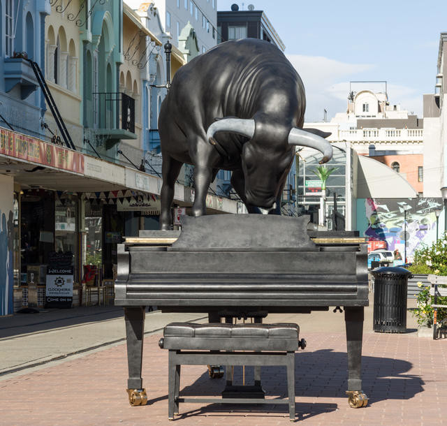 In New Regent Street, Christchurch, April 2015