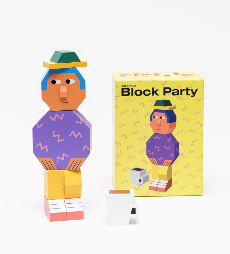 Block Party Guy Wooden Toy – Areaware