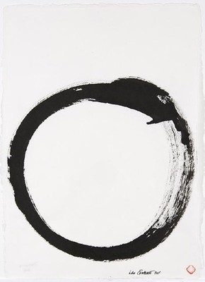 Max Gimblett Christchurch Enso 2011. Ink on paper. Collection of Christchurch Art Gallery Te Puna o Waiwhetū, the Max Gimblett and Barbara Kirshenblatt-Gimblett Gift