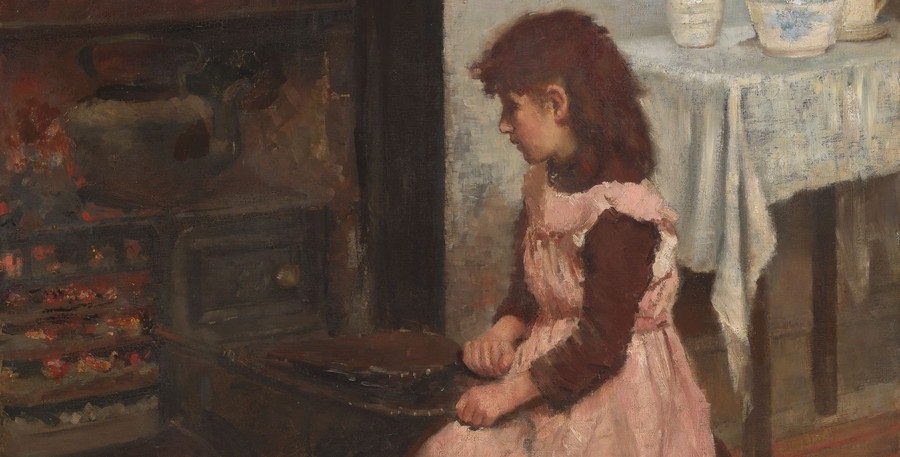 Elizabeth Graham Chalmers Father’s Tea (detail) 1891. Oil on canvas. Collection of Christchurch Art Gallery Te Puna o Waiwhetū, gift of Caroline Cameron, granddaughter of the artist, 2020