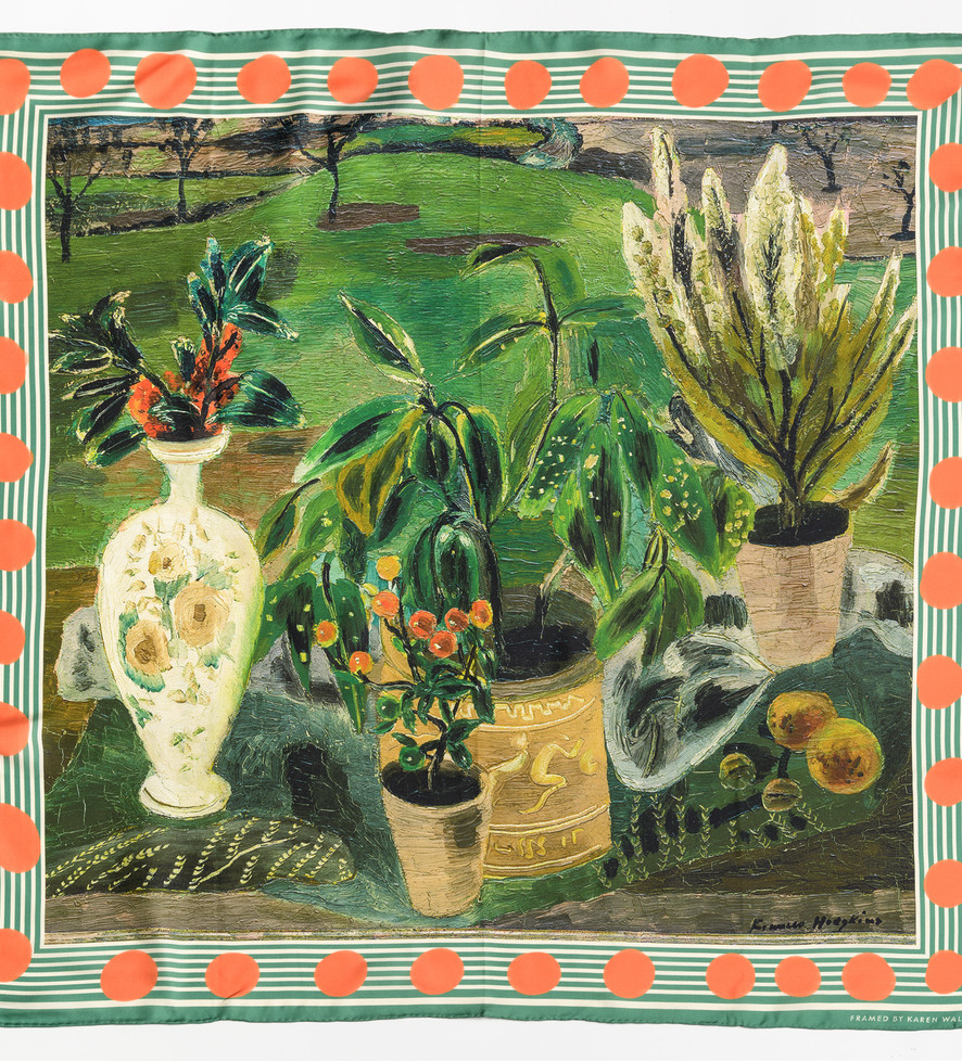 Silk Scarf: Berries and Laurel SOLD OUT