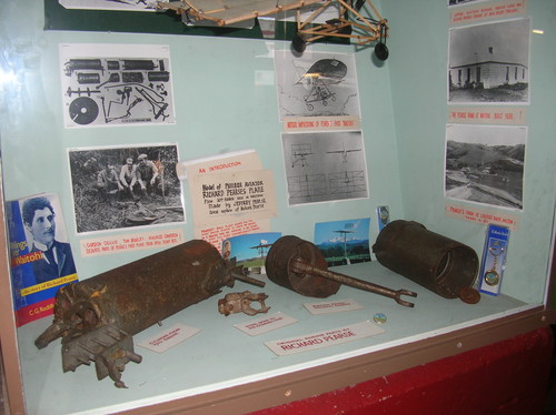 Remains of Richard Pearse's combustion engine at the Pleasant Point Railway and Historical Society.